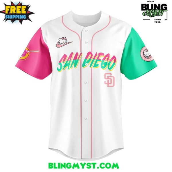 San Diego Padres Hello Kitty Limited Baseball Jersey