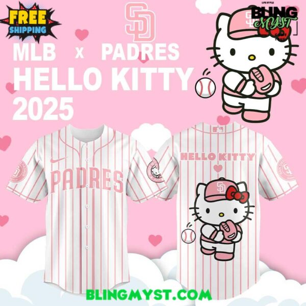 San Diego Padres Hello Kitty Limited Baseball Jersey