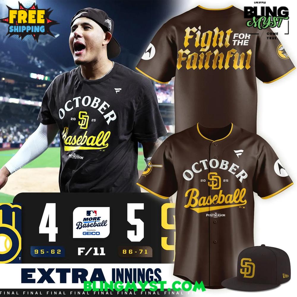 San Diego Padres October Baseball 2025 MLB Postseason Baseball Jersey San Diego Padres October Baseball 2025 MLB Postseason Baseball Jersey