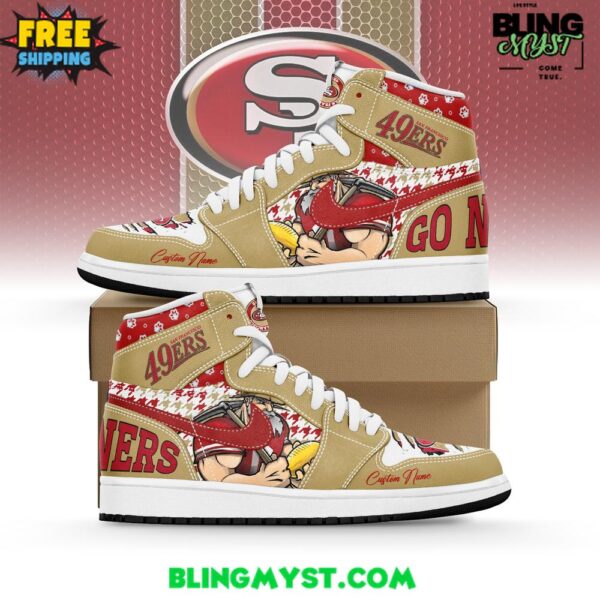 San Francisco 49ers Custom Name Nike Air Jordan 1