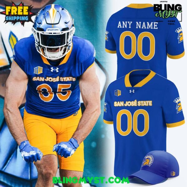 San Jose State Spartans New Uniforms 2025-2026 Football Jersey