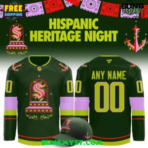 Seattle Kraken 2025 Hispanic Heritage Night Hockey Jersey