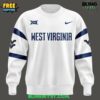 Special West Virginia Football White Sweatshirt 2025 1 Special West Virginia Football White Sweatshirt 2025 2