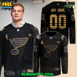 St. Louis Blues Salute to Service Special Camo Hockey Jersey