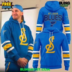 St. Louis Blues Series Six STL Logo Colorblock Special Hoodie