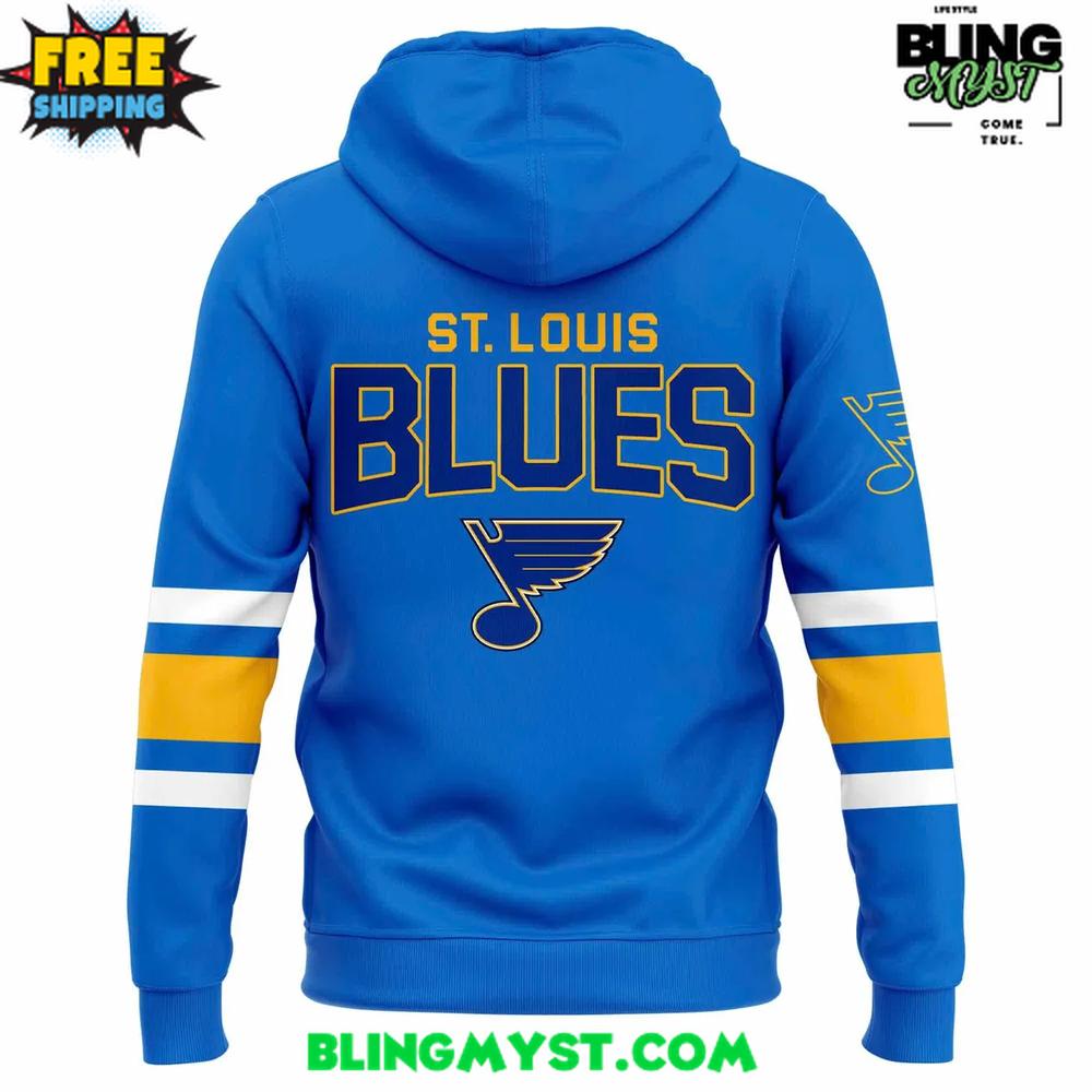 St. Louis Blues Series Six STL Logo Colorblock Special Hoodie St. Louis Blues Series Six STL Logo Colorblock Special Hoodie