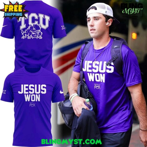 TCU Horned Frogs Jesus Won Limited Edition Shirt Collection