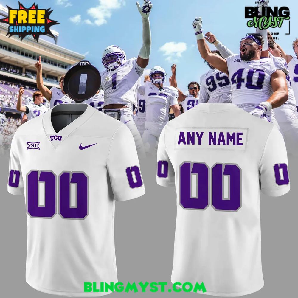 TCU Horned Frogs White Out Special Edition Football Jersey TCU Horned Frogs White Out Special Edition Football Jersey
