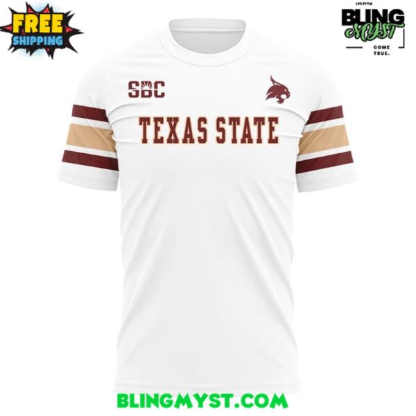Texas State Bobcats Icey Whites 2025 Shirt Collection