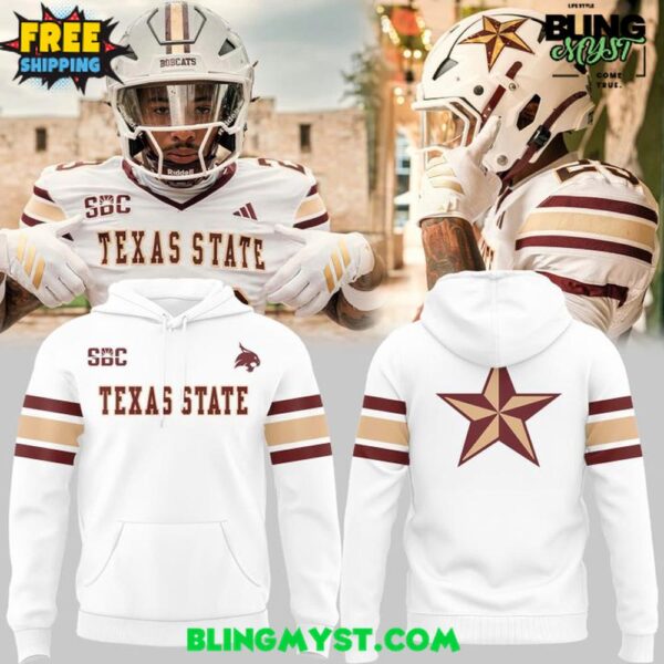 Texas State Bobcats Icey Whites 2025 Shirt Collection