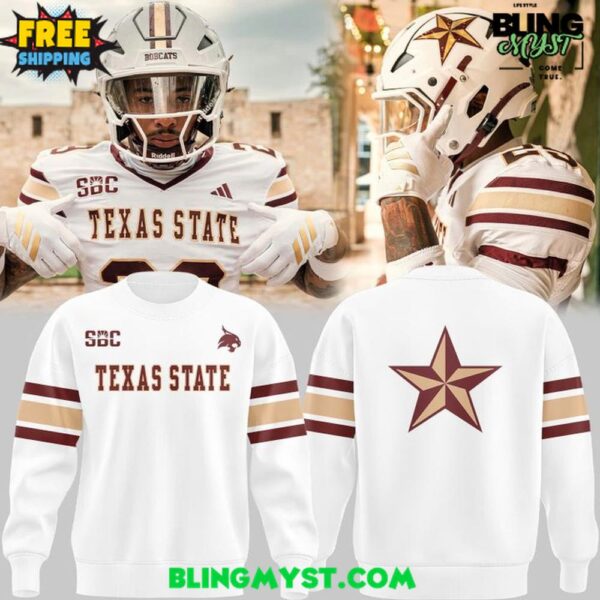 Texas State Bobcats Icey Whites 2025 Shirt Collection