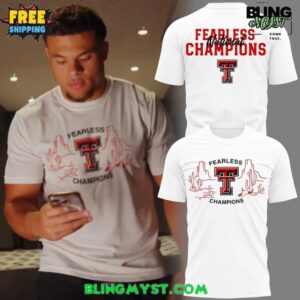 Texas Tech Football National Fearless Champions 2025 T-Shirt