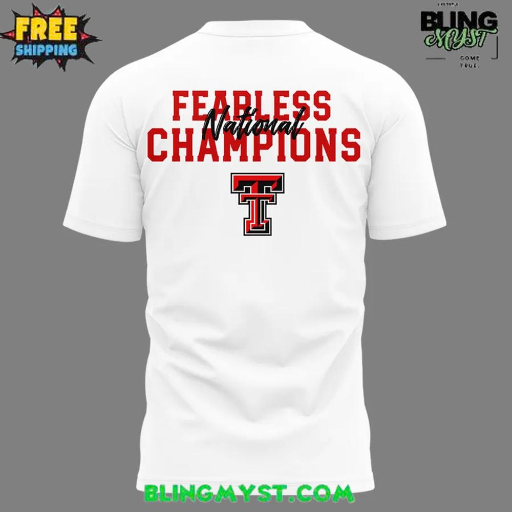 Texas Tech Football National Fearless Champions 2025 T-Shirt Texas Tech Football National Fearless Champions 2025 T-Shirt