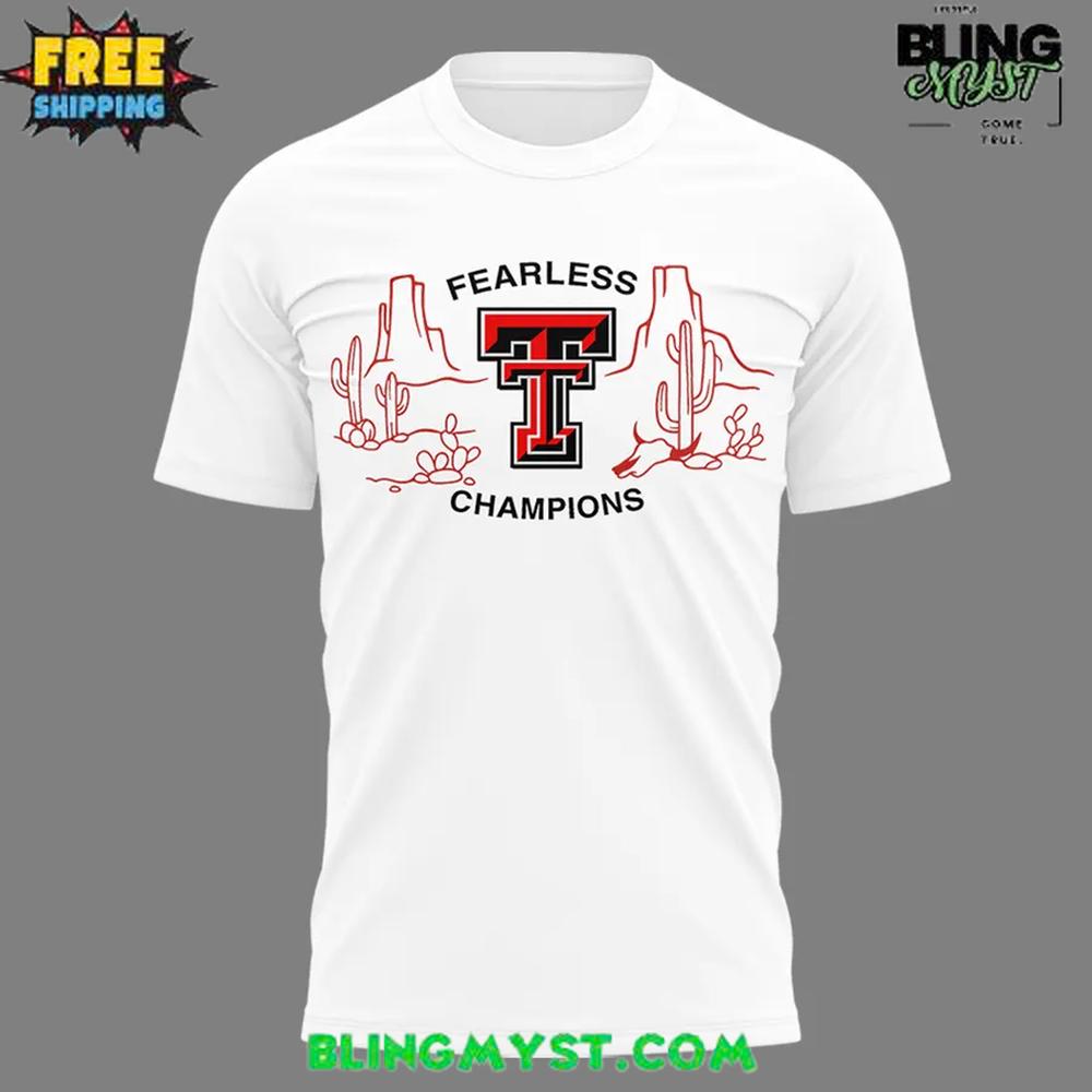 Texas Tech Football National Fearless Champions 2025 T-Shirt Texas Tech Football National Fearless Champions 2025 T-Shirt