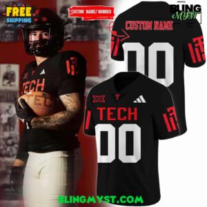 Texas Tech Red Raiders 100th Anniversary Throwback Limited Football Jersey