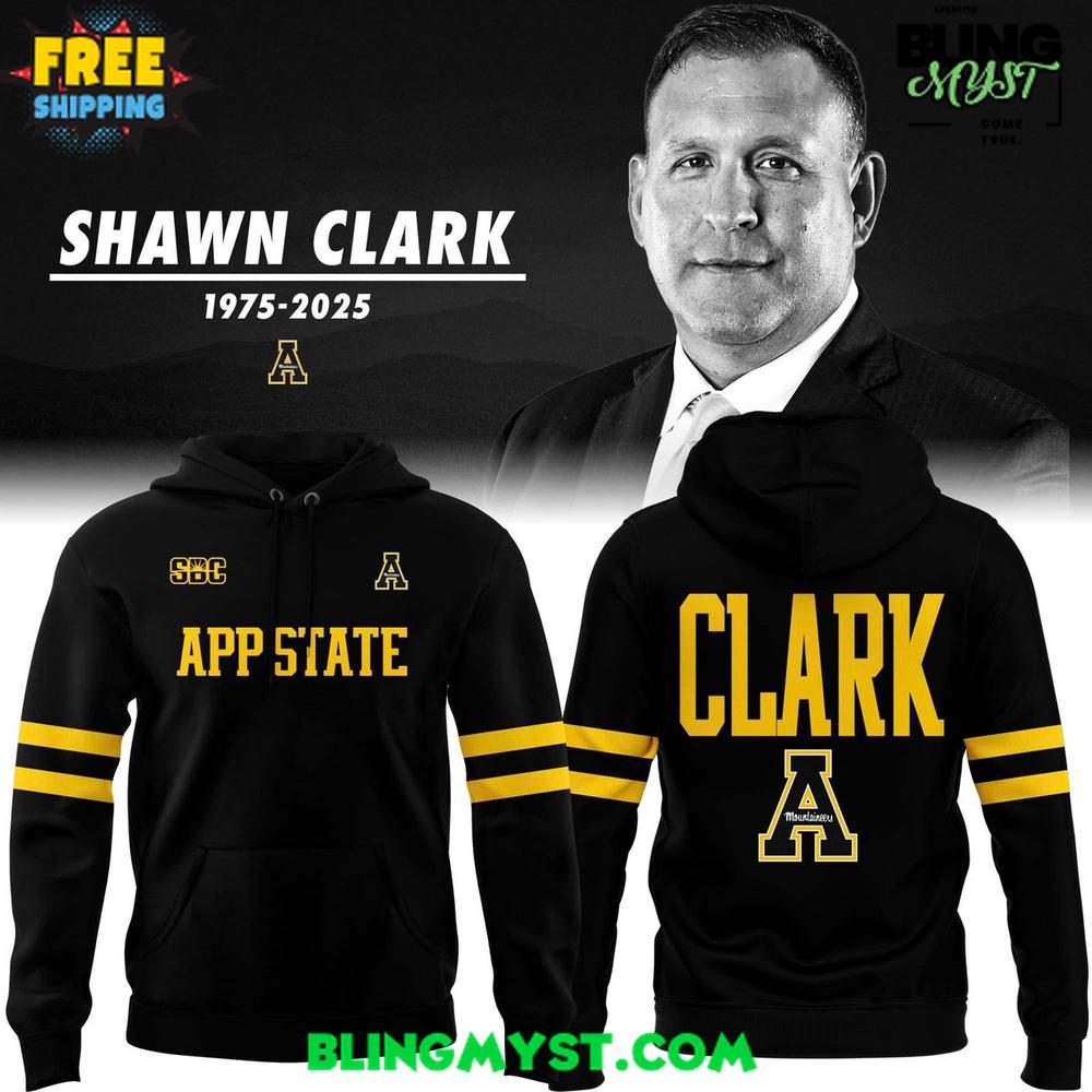 Thank You Shawn Clark Appalachian State Mountaineers Hoodie Thank You Shawn Clark Appalachian State Mountaineers Hoodie