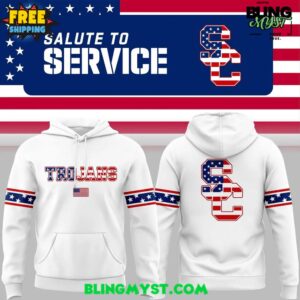USC Trojans Salute to Service 2025 White Hoodie