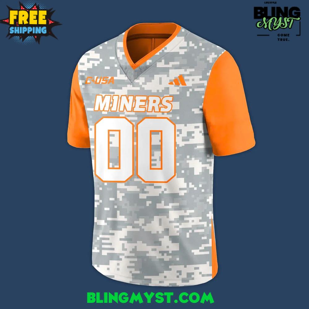 UTEP Miners For Our Heroes Camo Football Jersey UTEP Miners For Our Heroes Camo Football Jersey