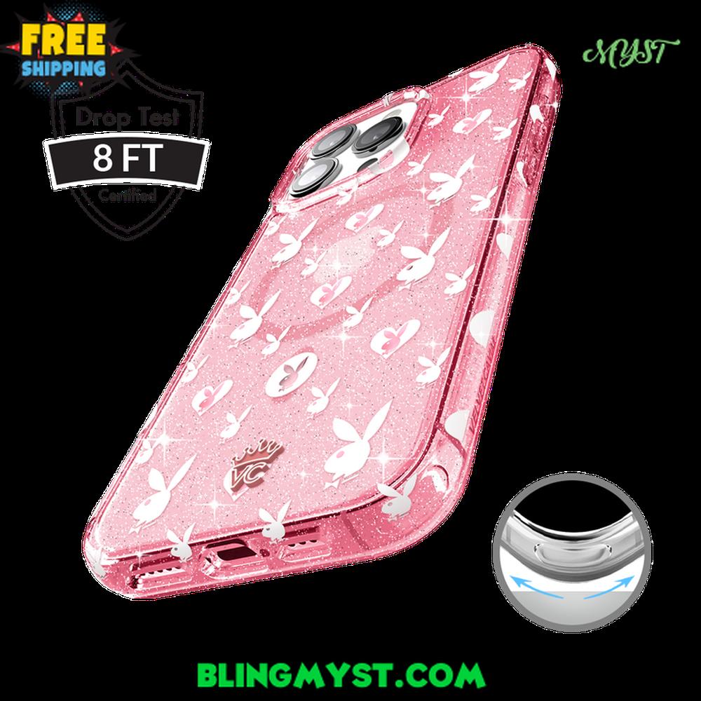 Velvet Caviar Playboy Pink Bunny Glitter iPhone Case Velvet Caviar Playboy Pink Bunny Glitter iPhone Case