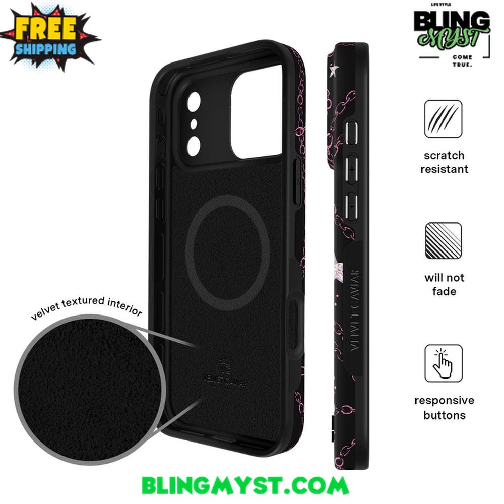 Velvet Caviar Pretty Punk Skulls iPhone Case Velvet Caviar Pretty Punk Skulls iPhone Case