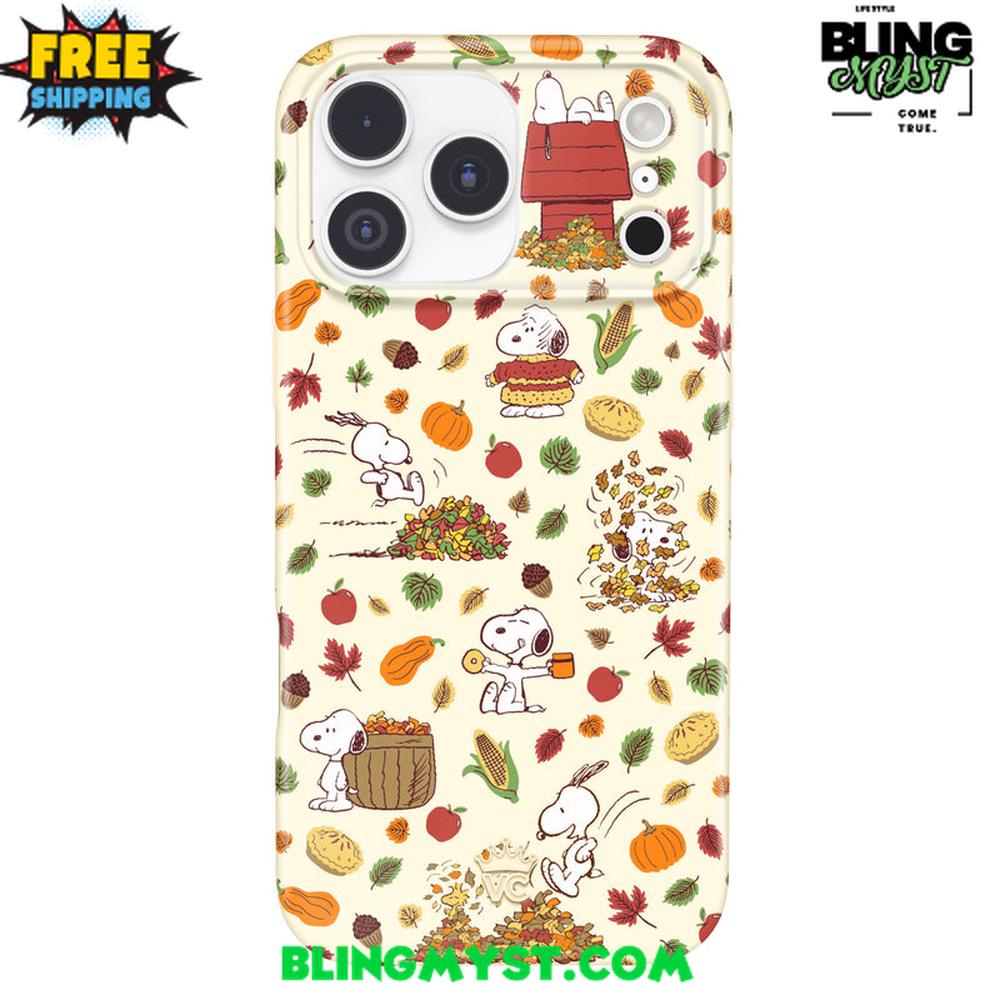 Velvet Caviar Snoopy Autumn Leaves Halloween iPhone Case Velvet Caviar Snoopy Autumn Leaves Halloween iPhone Case