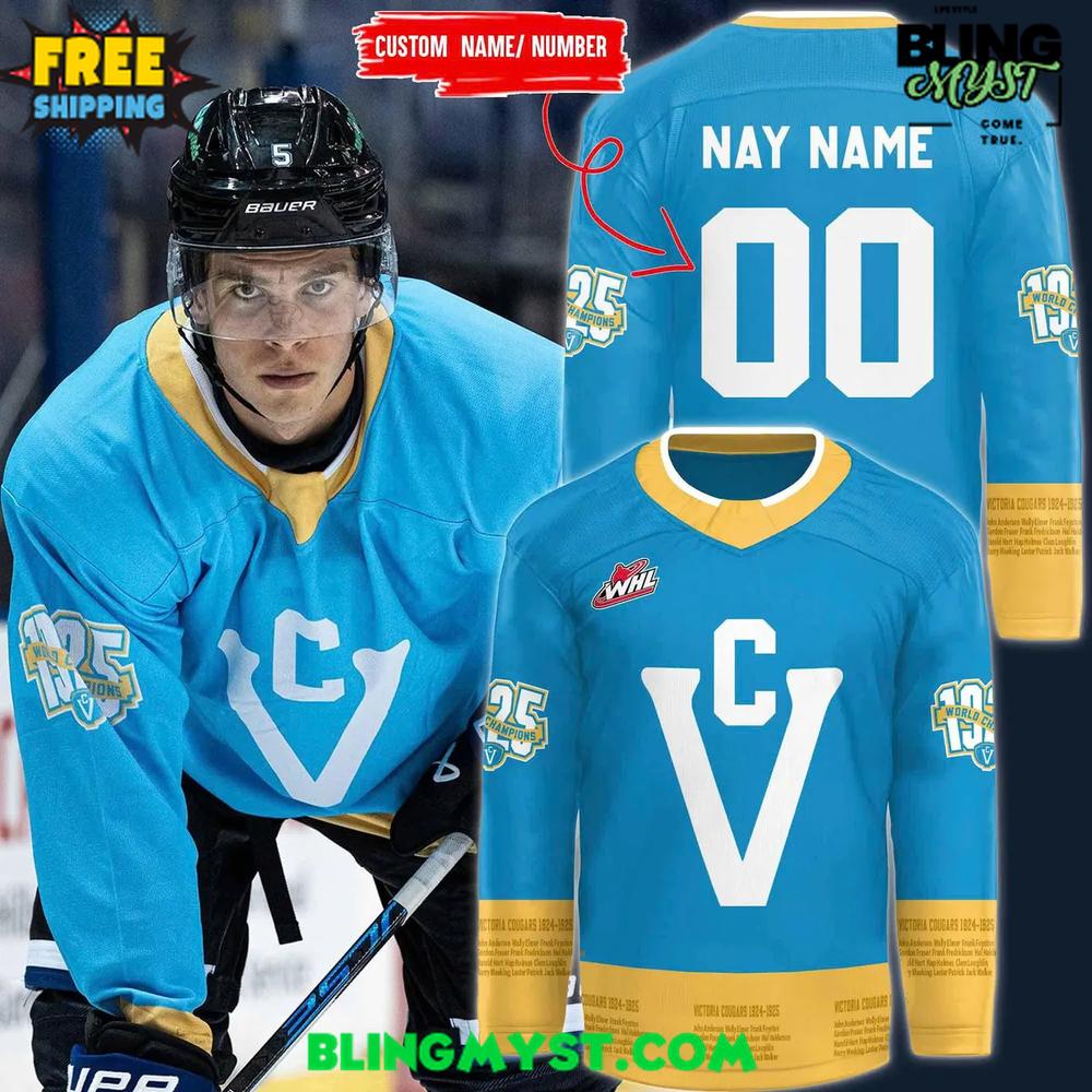 Victoria Royals 2025 Victoria Cougars Night Hockey Jersey Victoria Royals 2025 Victoria Cougars Night Hockey Jersey