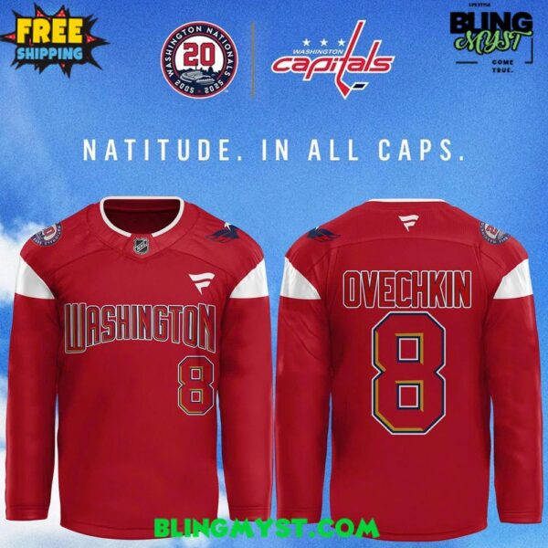 Washington Capitals 20th Anniversary Special Hockey Jersey