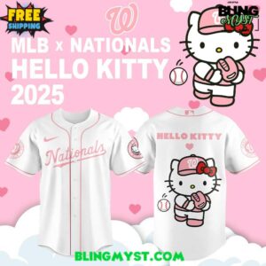 Washington Nationals Hello Kitty Special Baseball Jersey