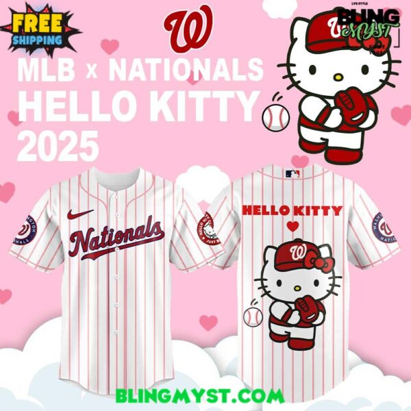 Washington Nationals Hello Kitty Special Baseball Jersey