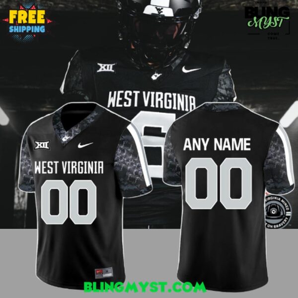 West Virginia Mountaineers 2025 Coal Rush Football Jersey