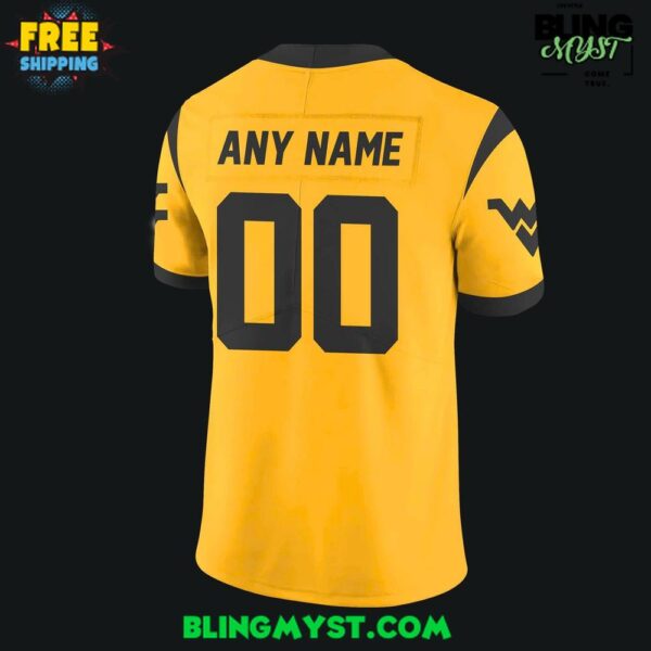 West Virginia Mountaineers Golden Black Limited Edition Football Jersey
