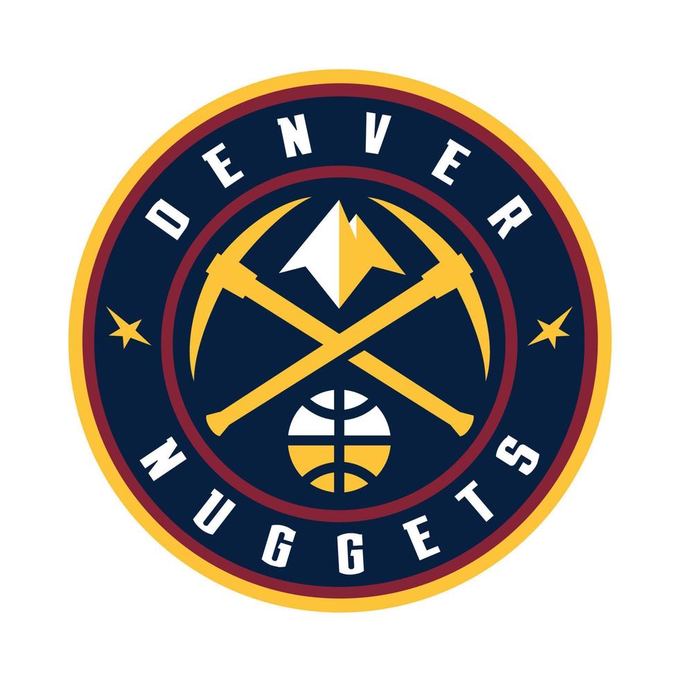 denver nuggets logo on transparent background free vector