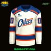 2025 Edmonton Oilers Fanatics Blank Premium Cream Alternate Hockey Jersey 2