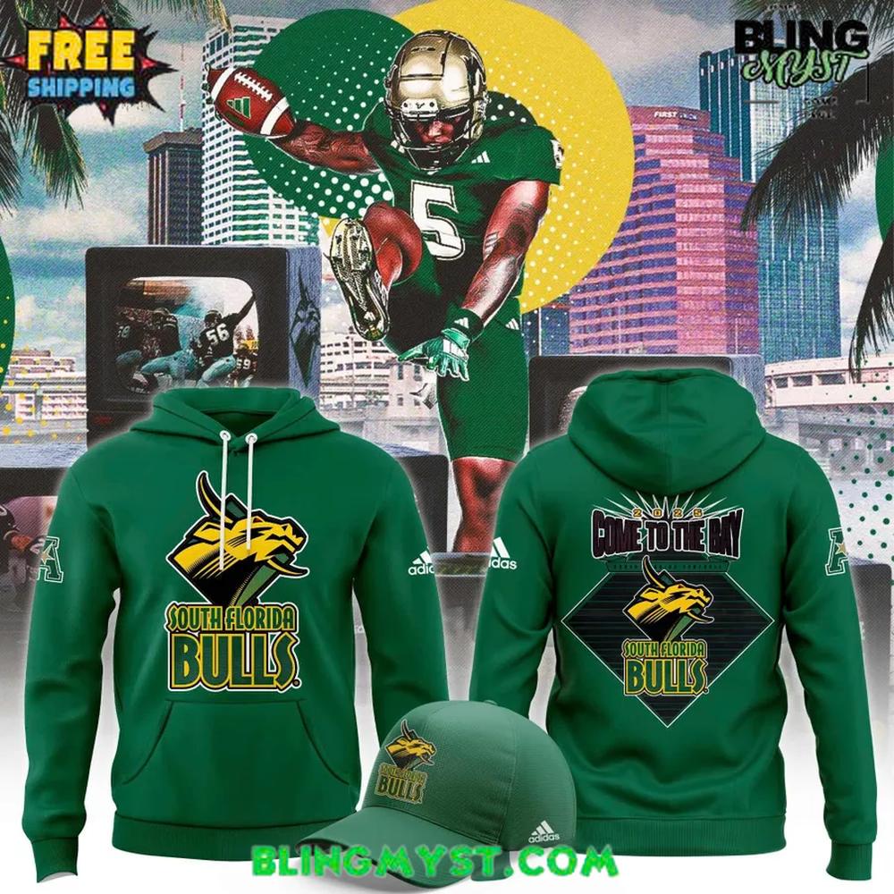 2025 South Florida Bulls Football Robo Bull Hoodie 2025 South Florida Bulls Football Robo Bull Hoodie
