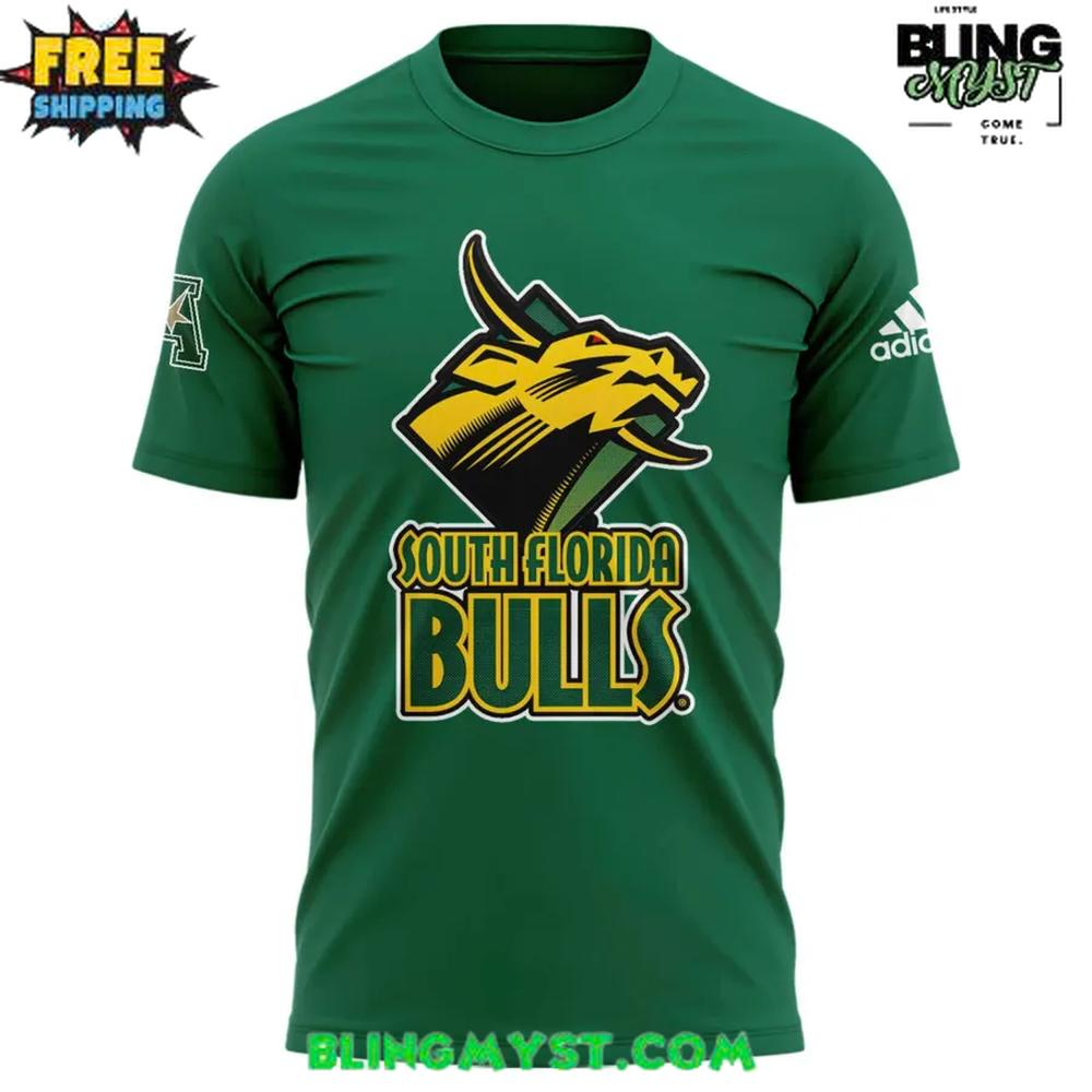 2025 South Florida Bulls Football Robo Bull T-Shirt 2025 South Florida Bulls Football Robo Bull T-Shirt