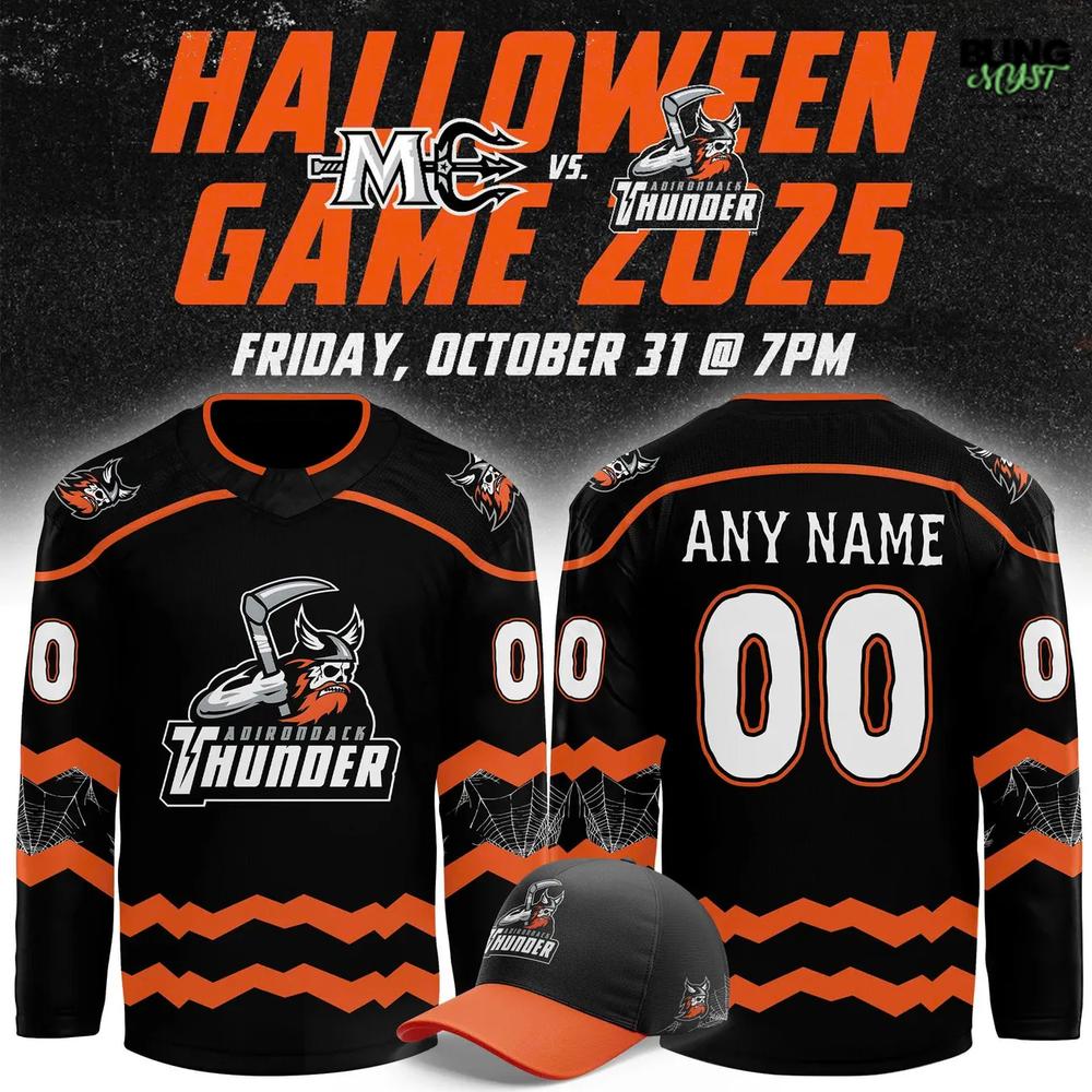 Adirondack Thunder Halloween Game 2025 Hockey Jersey Adirondack Thunder Halloween Game 2025 Hockey Jersey