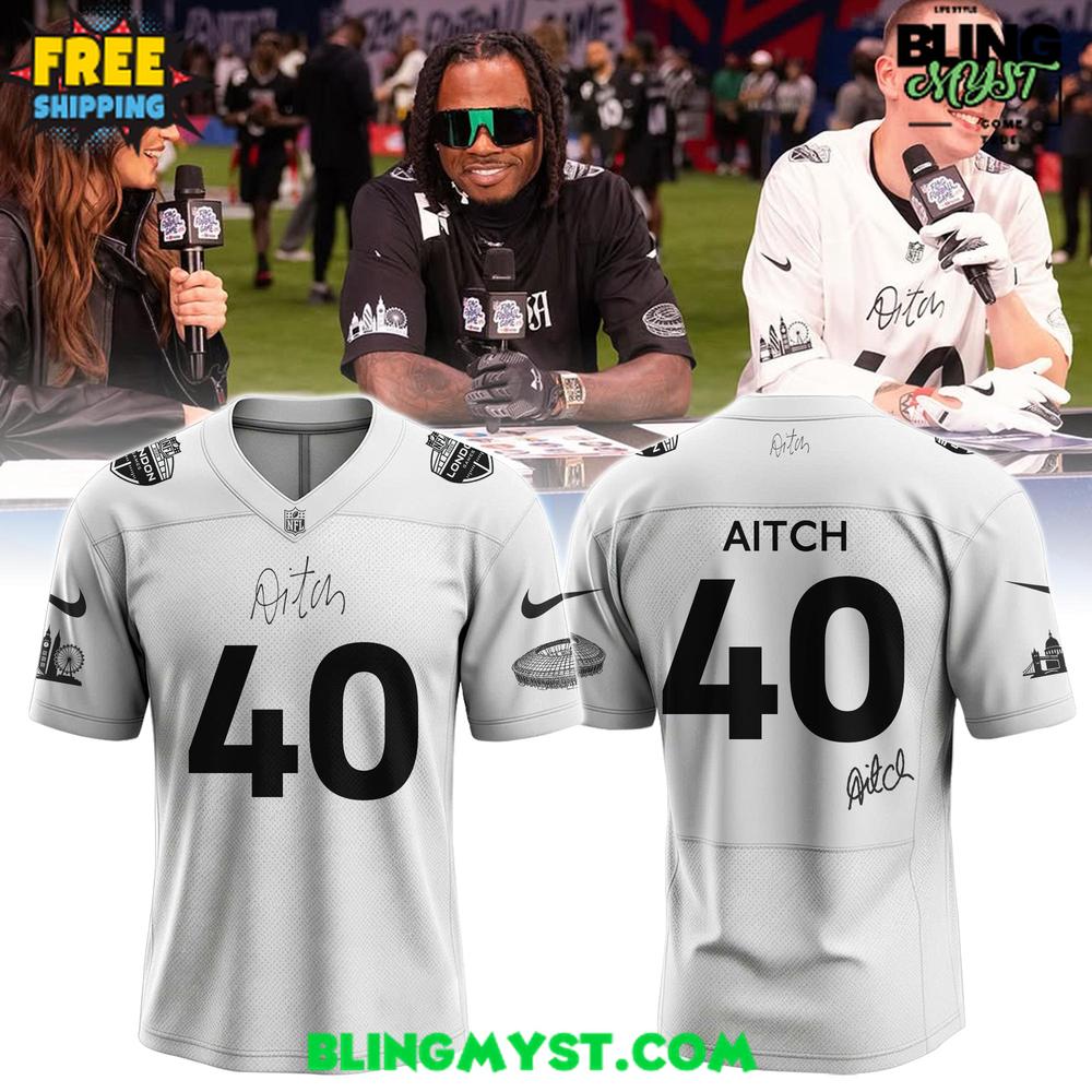 Aitch x NFL London Game 2025 Special Edition Football Jersey Aitch x NFL London Game 2025 Special Edition Football Jersey