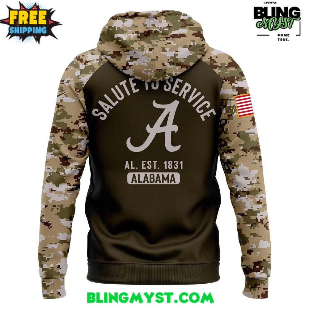 Alabama Crimson Tide Salute To Service 2025 Hoodie Alabama Crimson Tide Salute To Service 2025 Hoodie