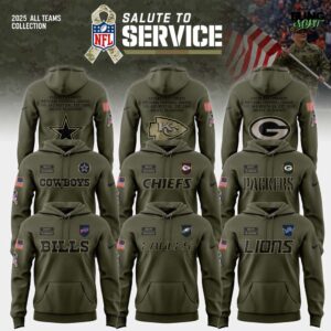 All Team NFL 2025 Salute to Service Limited Hoodie