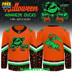 Anaheim Ducks Halloween Night 2025 Hockey Jersey