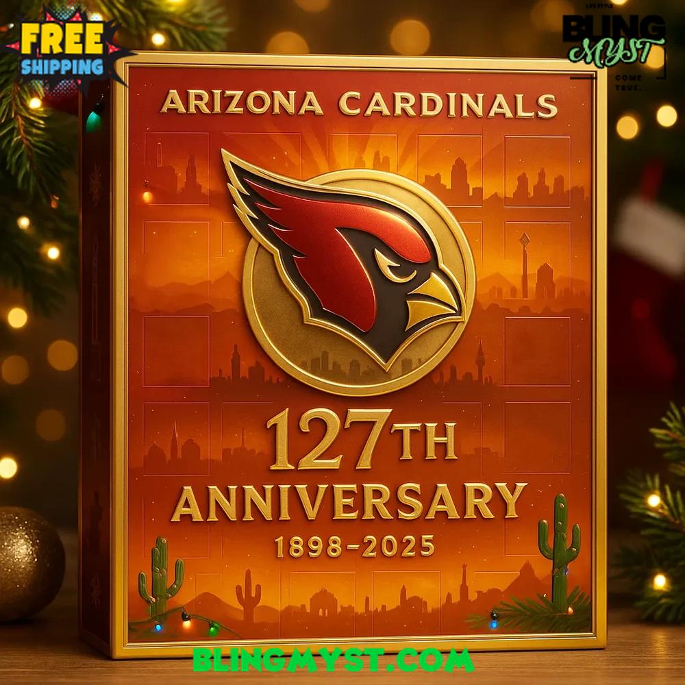 Arizona Cardinals 127TH ANNIVERSARY Christmas Limited Edition Advent Calendar 2025 Arizona Cardinals 127TH ANNIVERSARY Christmas Limited Edition Advent Calendar 2025