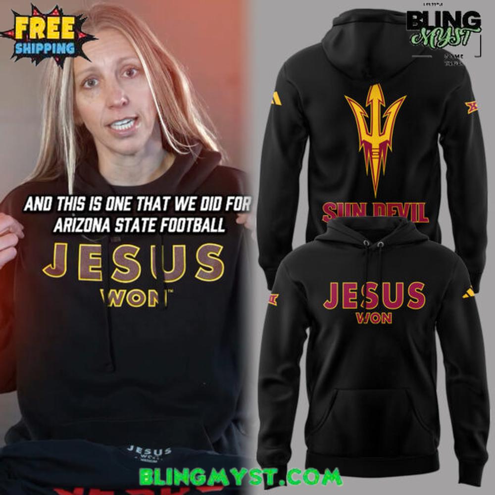 Arizona State Sun Devils x Jesus Won Limited Edition Hoodie Arizona State Sun Devils x Jesus Won Limited Edition Hoodie