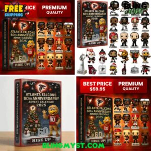 Atlanta Falcons 60TH ANNIVERSARY Christmas Limited Edition Advent Calendar 2025