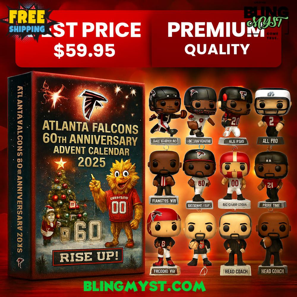 Atlanta Falcons 60TH ANNIVERSARY Christmas Limited Edition Advent Calendar 2025 Atlanta Falcons 60TH ANNIVERSARY Christmas Limited Edition Advent Calendar 2025