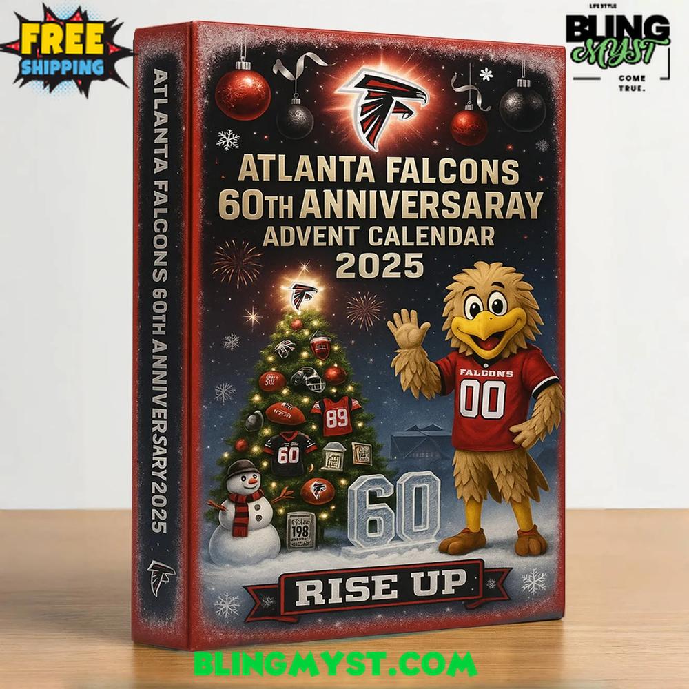 Atlanta Falcons 60TH ANNIVERSARY Christmas Limited Edition Advent Calendar 2025 Atlanta Falcons 60TH ANNIVERSARY Christmas Limited Edition Advent Calendar 2025