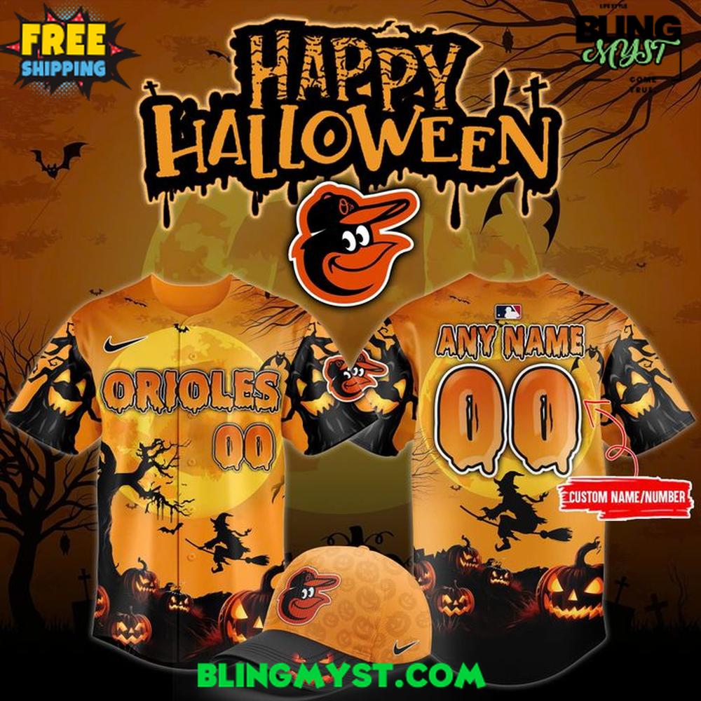 Baltimore Orioles Happy Halloween 2025 Baseball Jersey Baltimore Orioles Happy Halloween 2025 Baseball Jersey