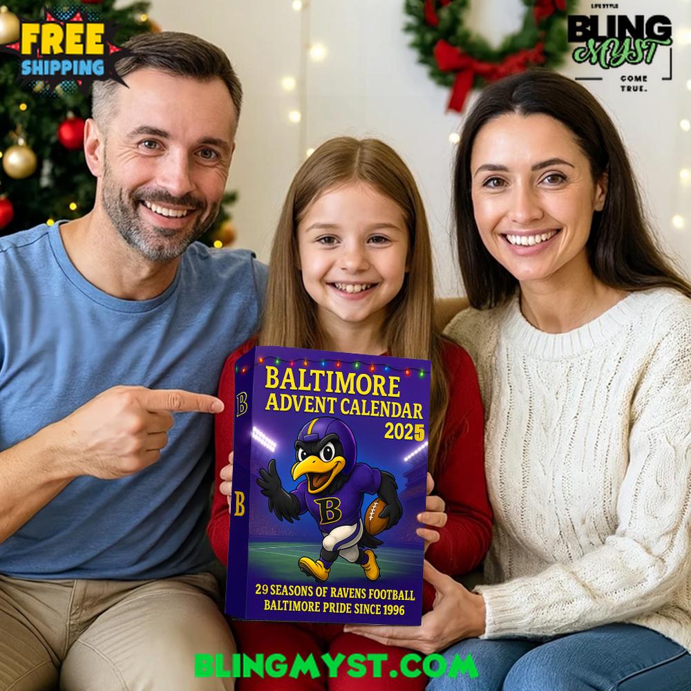 Baltimore Ravens 29TH ANNIVERSARY Christmas Limited Edition Advent Calendar 2025 Baltimore Ravens 29TH ANNIVERSARY Christmas Limited Edition Advent Calendar 2025