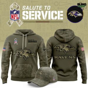 Baltimore Ravens Salute To Service 2025-2026 Hoodie