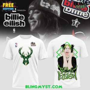 Billie Eilish x Mitchell & Ness NBA League 2025 T-Shirt