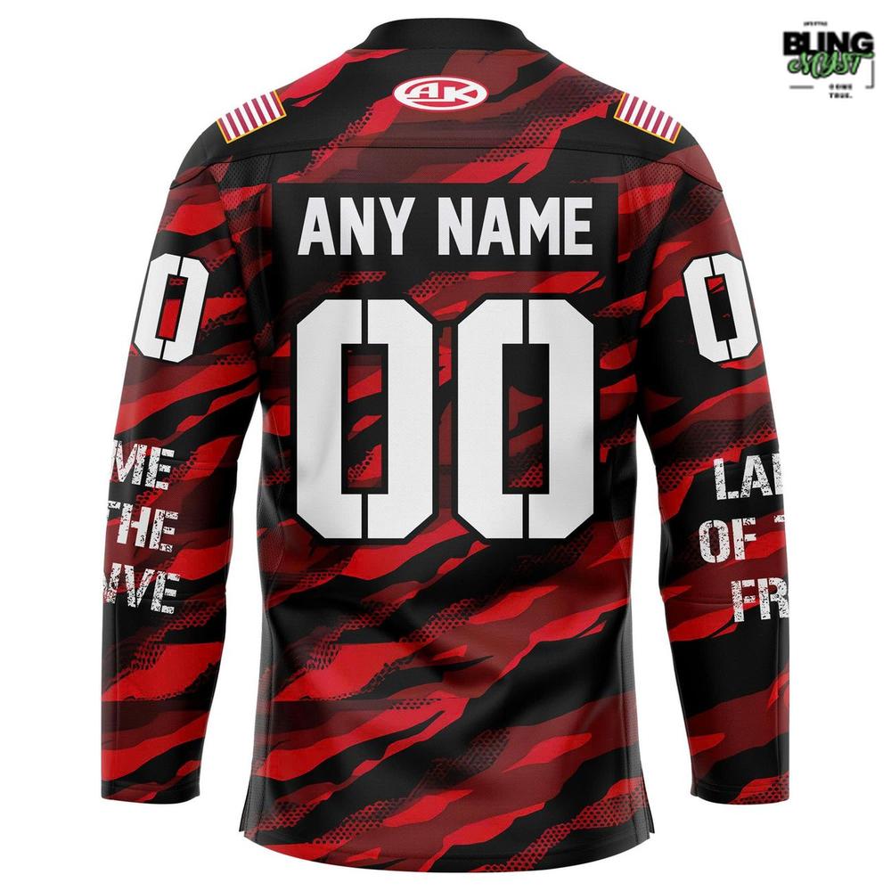 Bloomington Bison Military Appreciation Night Hockey Jersey Bloomington Bison Military Appreciation Night Hockey Jersey